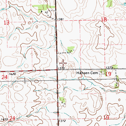 Topographic Map of Freya (historical), SD