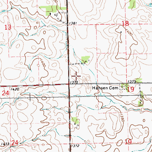 Topographic Map of Freya (historical), SD