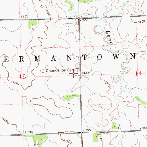 Topographic Map of German Baptist Church, SD