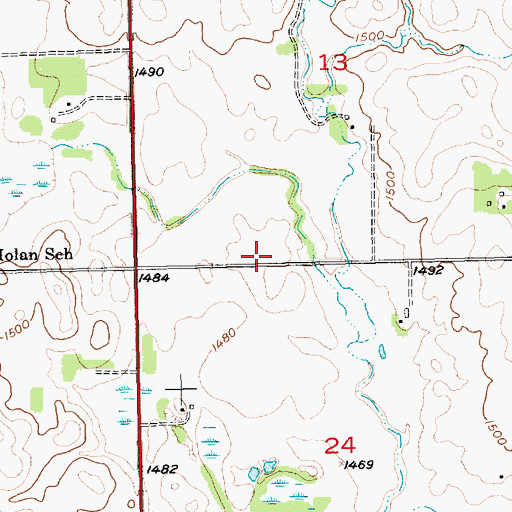 Topographic Map of Molan (historical), SD