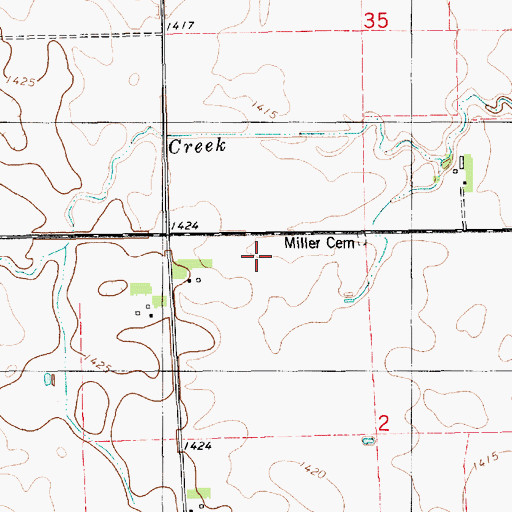 Topographic Map of Providence (historical), SD