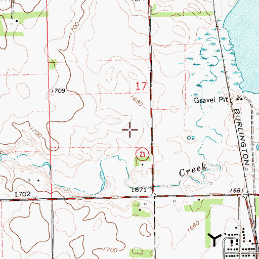 Topographic Map of Nora (historical), SD