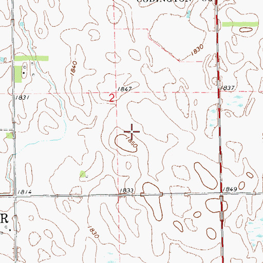 Topographic Map of School Number 59 (historical), SD