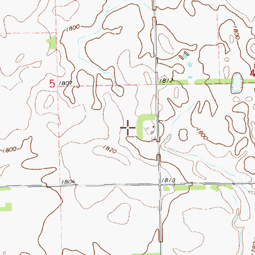 Topographic Map of School Number 34 (historical), SD