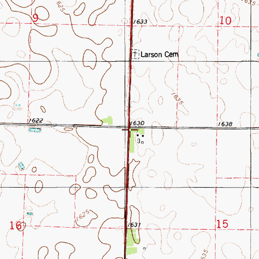 Topographic Map of Dunlap (historical), SD