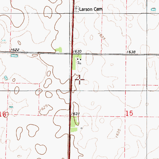 Topographic Map of Smith Creek Creamery (historical), SD
