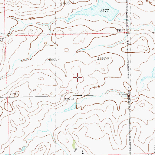 Topographic Map of Owatoma (historical), SD
