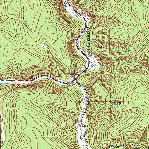 Topographic Map of Gustave (historical), SD