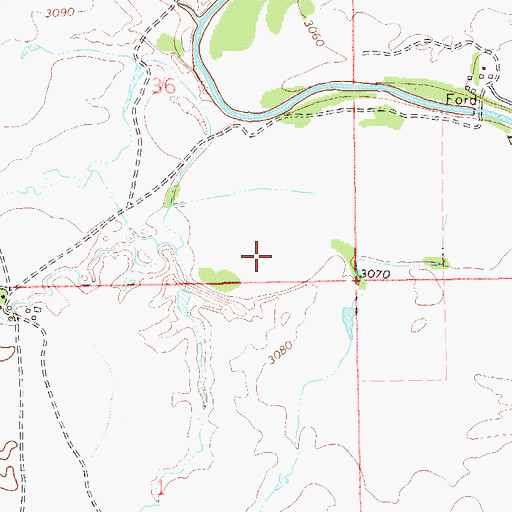 Topographic Map of Ashcroft (historical), SD