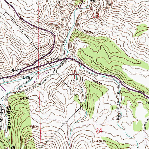 Topographic Map of Elizabethtown (historical), SD