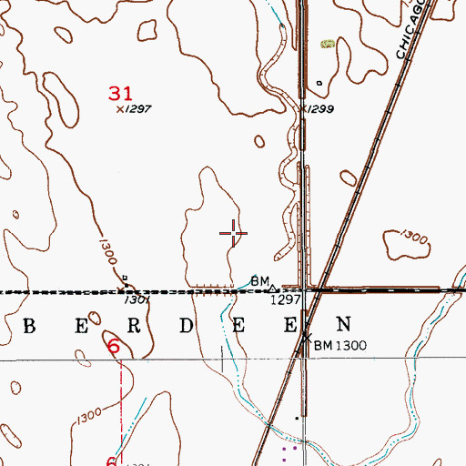 Topographic Map of Deevaan Villa Development, SD