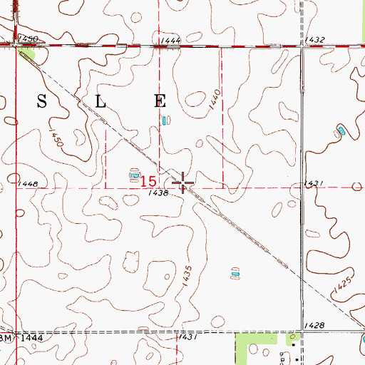 Topographic Map of Altison Ranch (historical), SD