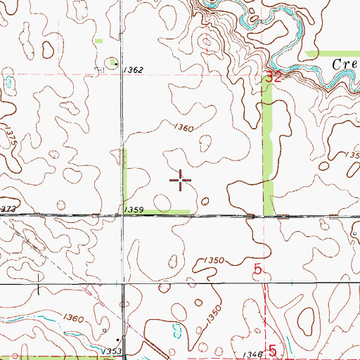 Topographic Map of Richmond Heights, SD