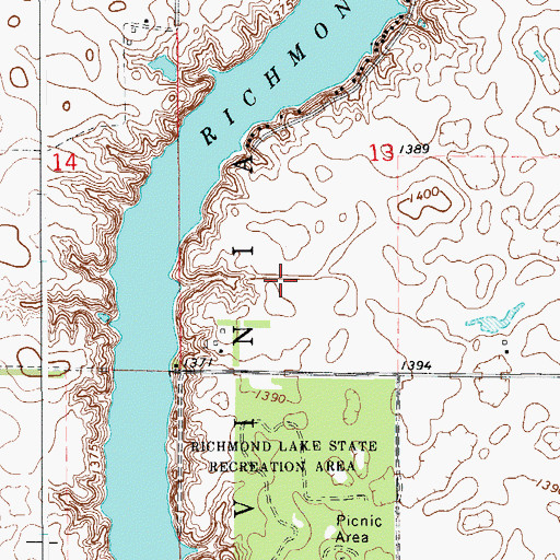 Topographic Map of Bieglers First Addition, SD
