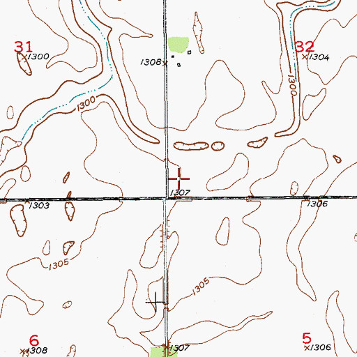 Topographic Map of Huffton (historical), SD