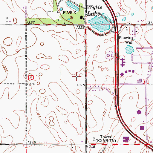 Topographic Map of Harlin Addition, SD