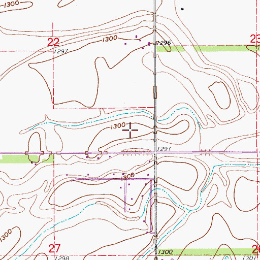 Topographic Map of Jobee Acres, SD