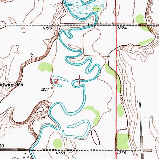 Topographic Map of Henry Slacks Log House (historical), SD