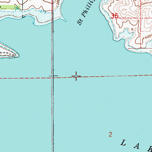 Topographic Map of White Swan Bottom (historical), SD