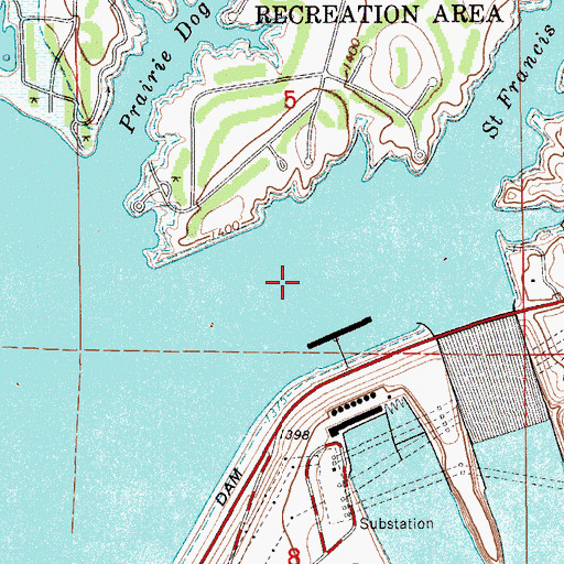 Topographic Map of Little Bird School (historical), SD