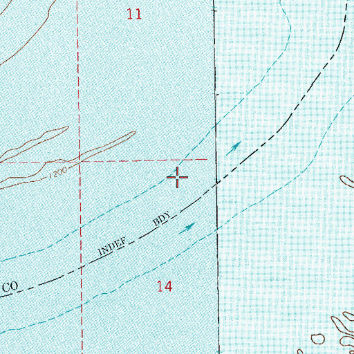 Topographic Map of Dodsons Bend (historical), SD