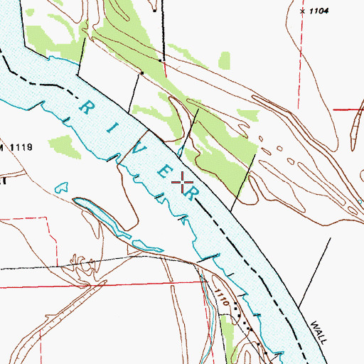 Topographic Map of Miners Bend (historical), SD