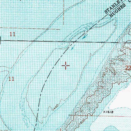 Topographic Map of Echo Island (historical), SD