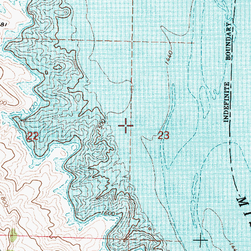 Topographic Map of Dave Flyinghawk Ranch (historical), SD