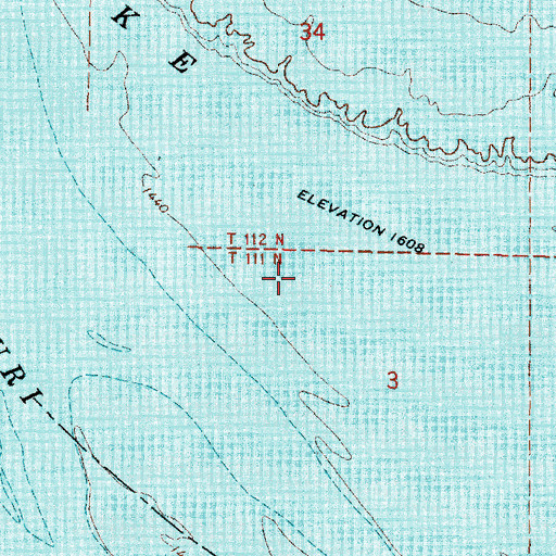 Topographic Map of Riggs and Company Ranch (historical), SD