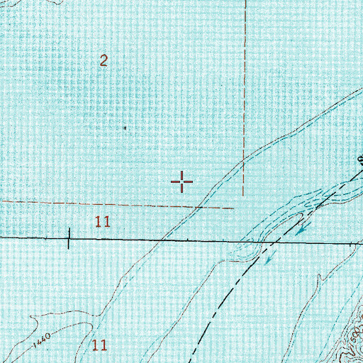Topographic Map of River Bottom School Number 50 (historical), SD