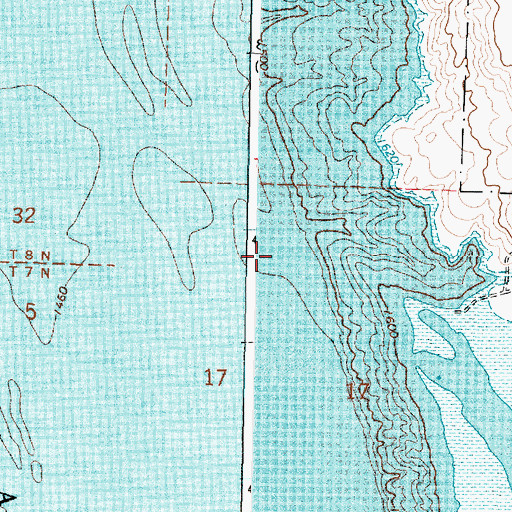 Topographic Map of Zimmermans Ranch (historical), SD