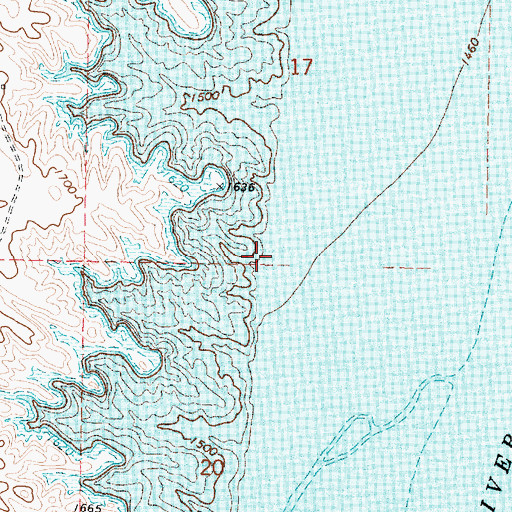 Topographic Map of Cooper Ranch (historical), SD