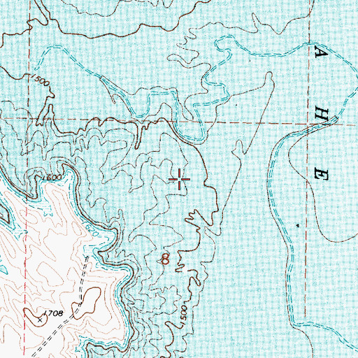 Topographic Map of Fort Bennett (historical), SD