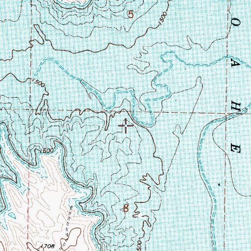 Topographic Map of Cheyenne River Agencies I and II (historical), SD