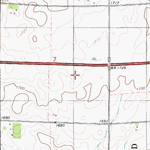 Topographic Map of Mulehead Point (historical), SD
