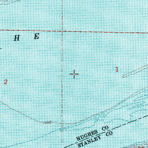 Topographic Map of Oahe Mission (historical), SD