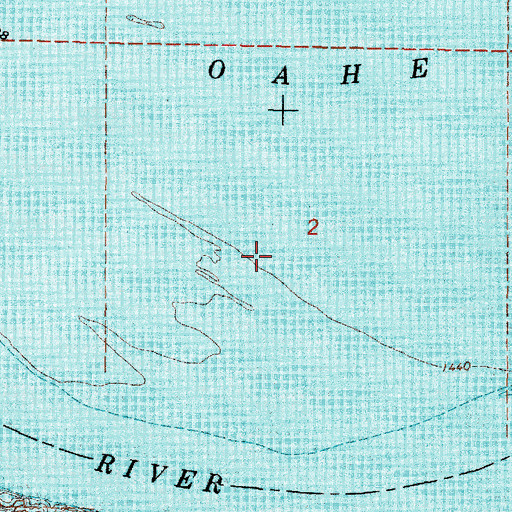 Topographic Map of Chamberlain Ranch (historical), SD