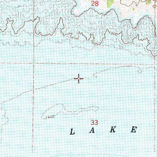 Topographic Map of Sam Alleman Ranch (historical), SD