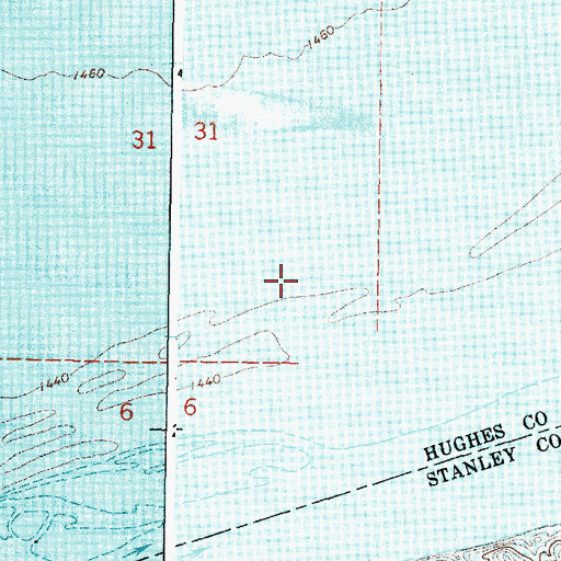 Topographic Map of Grandview School (historical), SD