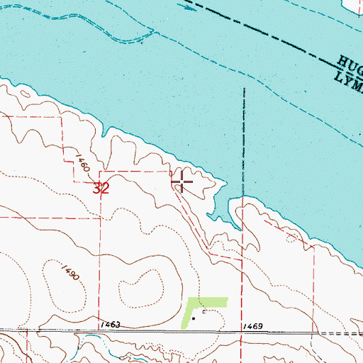 Topographic Map of Fort Bouis (historical), SD