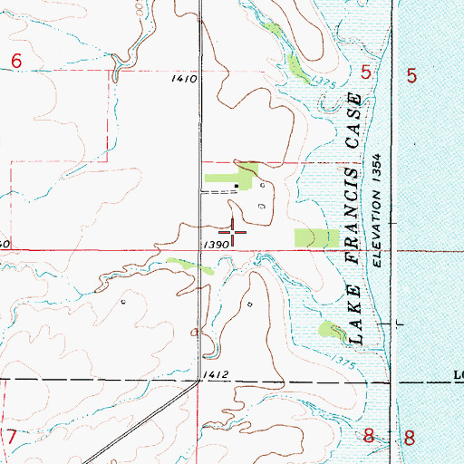 Topographic Map of Fort Lookout (historical), SD