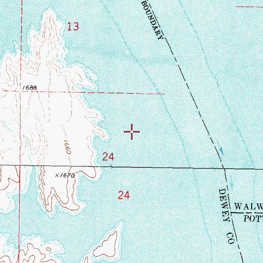 Topographic Map of Saint Stephens Mission (historical), SD