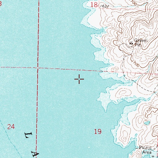 Topographic Map of Evarts Cemetery (historical), SD