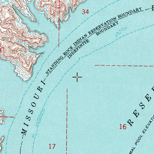 Topographic Map of Arickaree Point (historical), SD