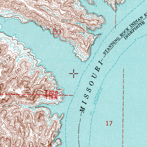 Topographic Map of Mooquit Valley, SD