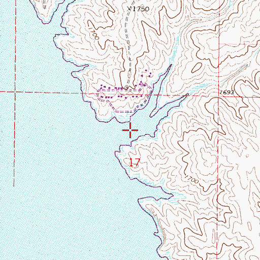 Topographic Map of Hanson Bay, SD