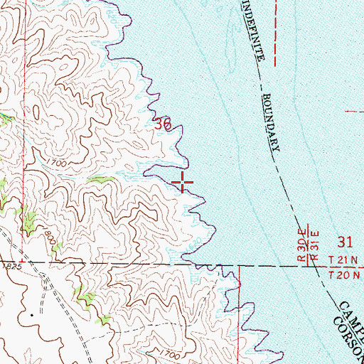 Topographic Map of Mad Bear Mission Cemetery (historical), SD