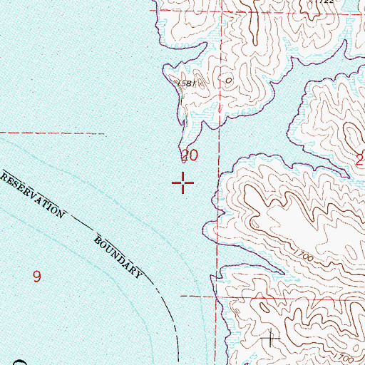 Topographic Map of Olson Creek (historical), SD