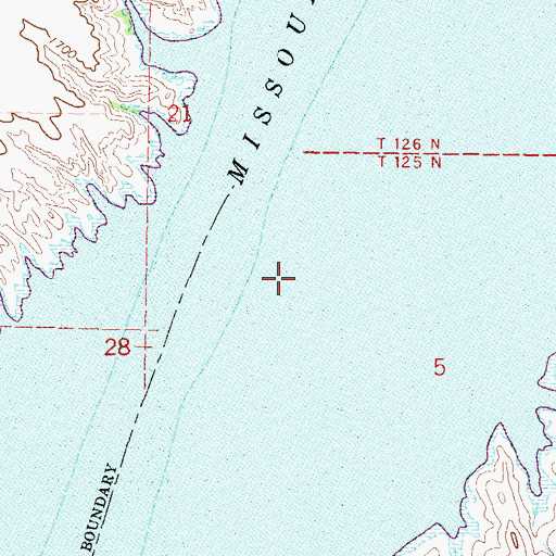 Topographic Map of Campbell Landing (historical), SD