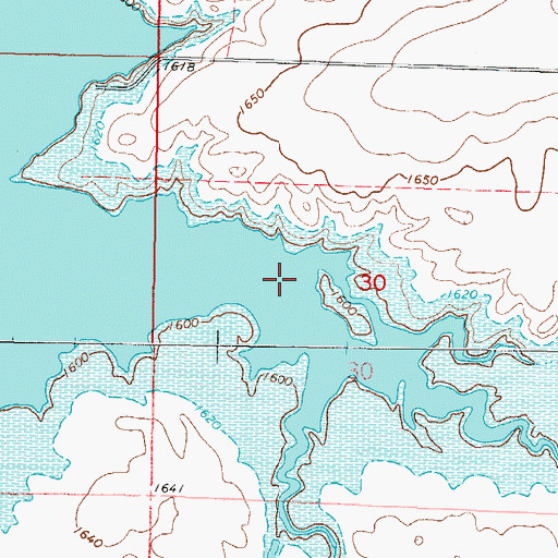 Topographic Map of Vanderlaan Bay, SD